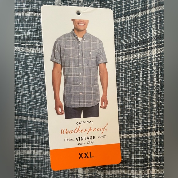 Weatherproof gray plaid shirt - Picture 4 of 7